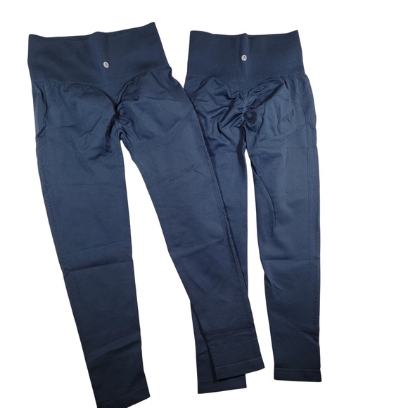 HALARA Pants - Halara Lot of 2 Seamless Flow High Waist Tummy Control Lift Leggings M 7/8 Navy